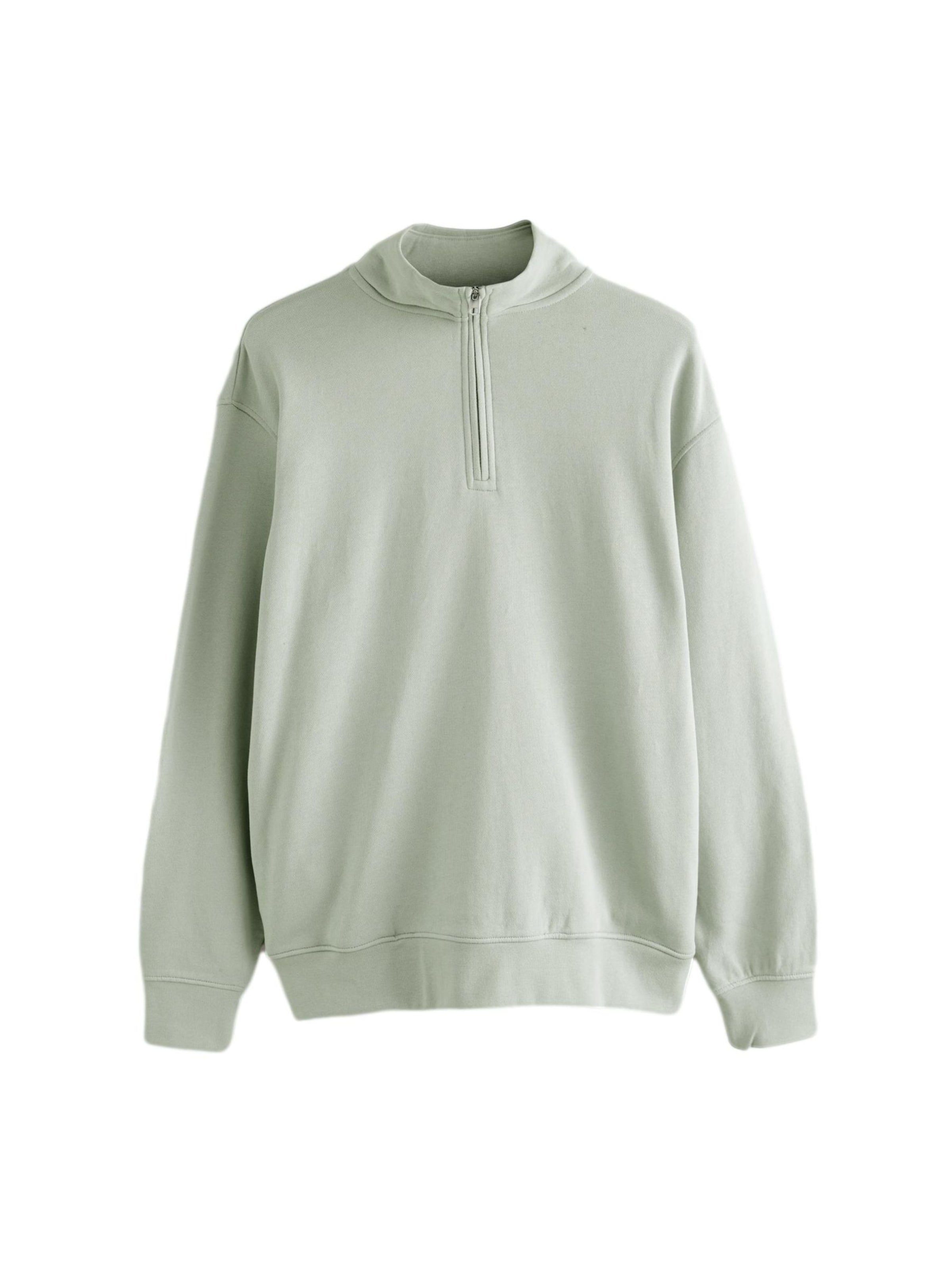 Next Sweatjacke in Grün: Vorderseite