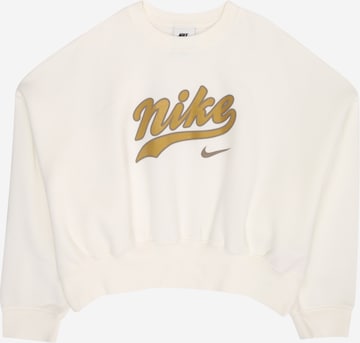 Nike Sportswear Sweatshirt in Weiß: Vorderseite