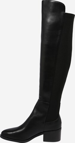 STEVE MADDEN Overknee laarzen 'Graphite' in Zwart