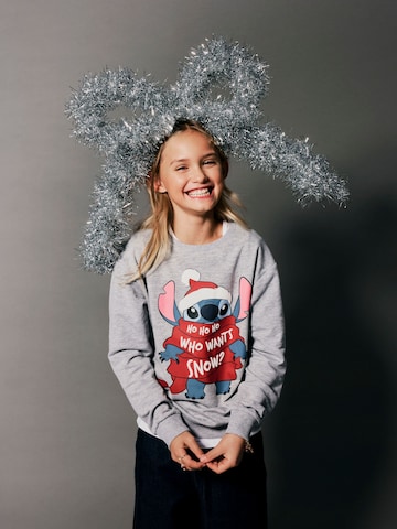 NAME IT Sweatshirt 'NKFSyrena Stitch' i grå: forside