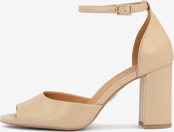 Sandalo con cinturino di Kazar in beige: frontale