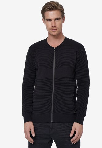 Rusty Neal Knit Cardigan in Black: front