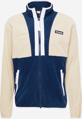 COLUMBIA Athletic fleece jacket in Brown: front