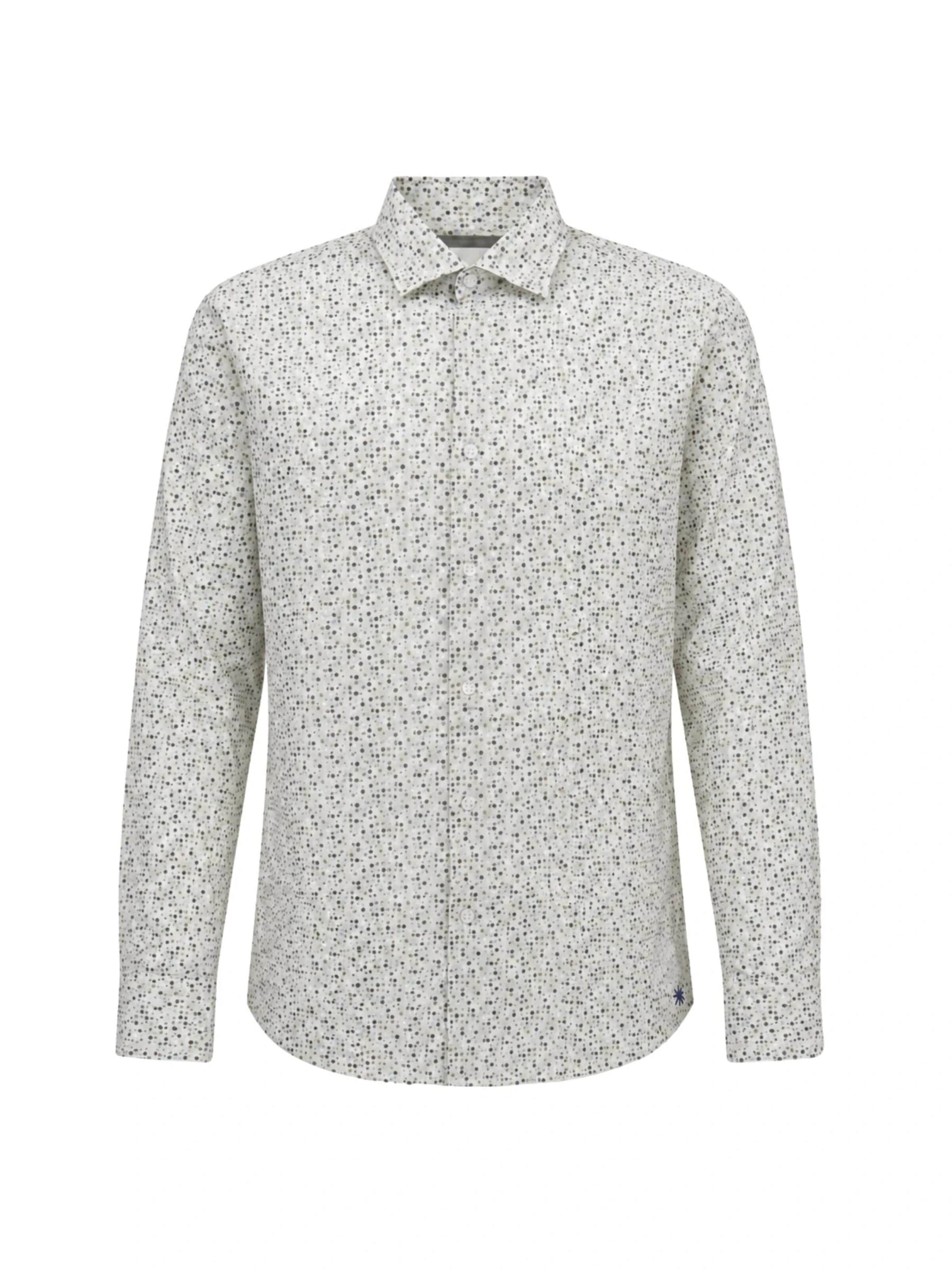 Manuel Ritz - Ajuste regular Camisa 'Camicia' en blanco: frente