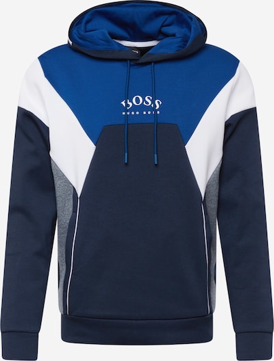BOSS ATHLEISURE Mikina 'Soody' - námořnická modř / královská modrá / modrý melír / bílá, Produkt