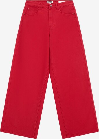 GUESS Wide leg Jeans in Red: front