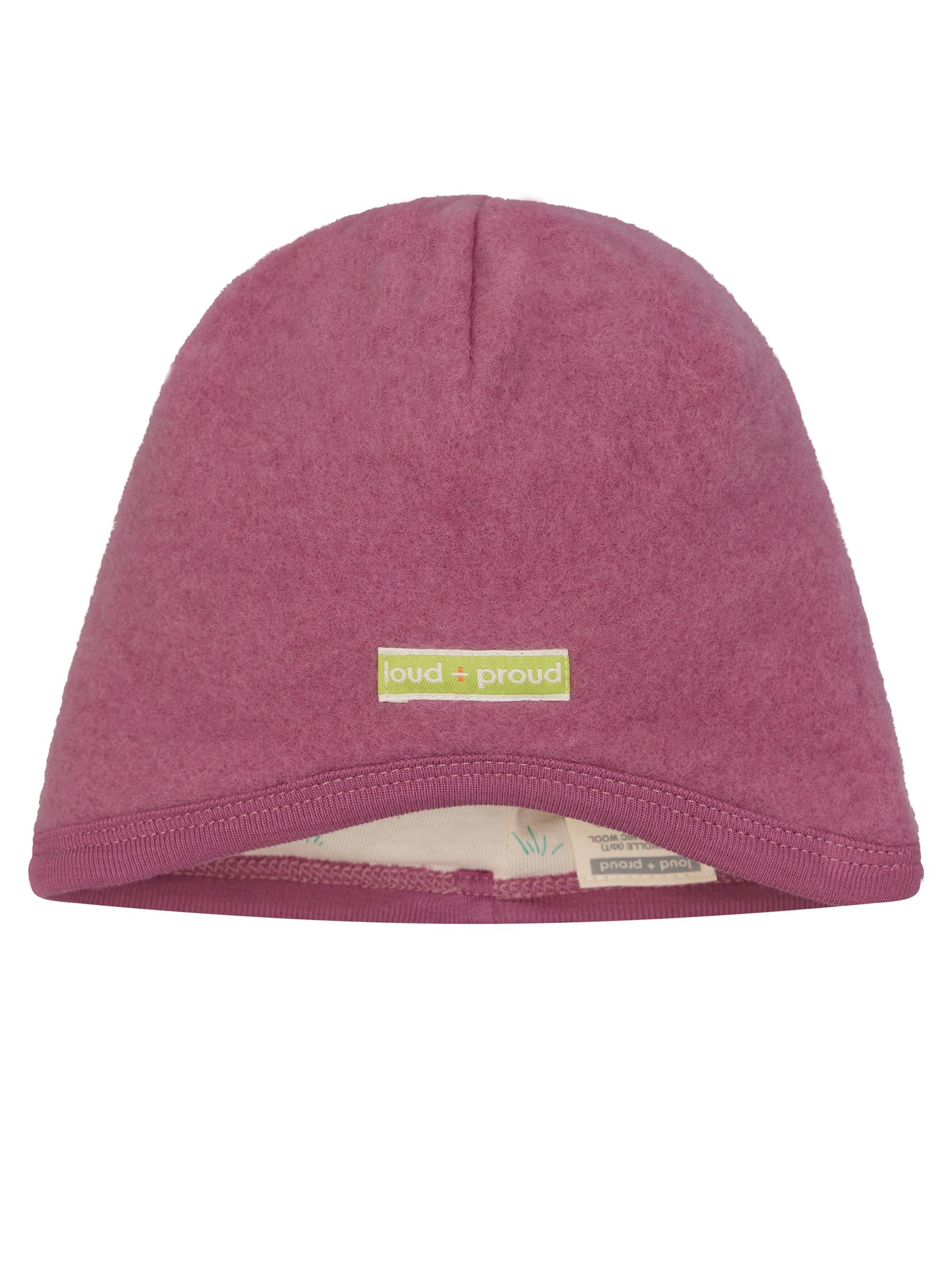 loud + proud Mütze in Lila: Vorderseite