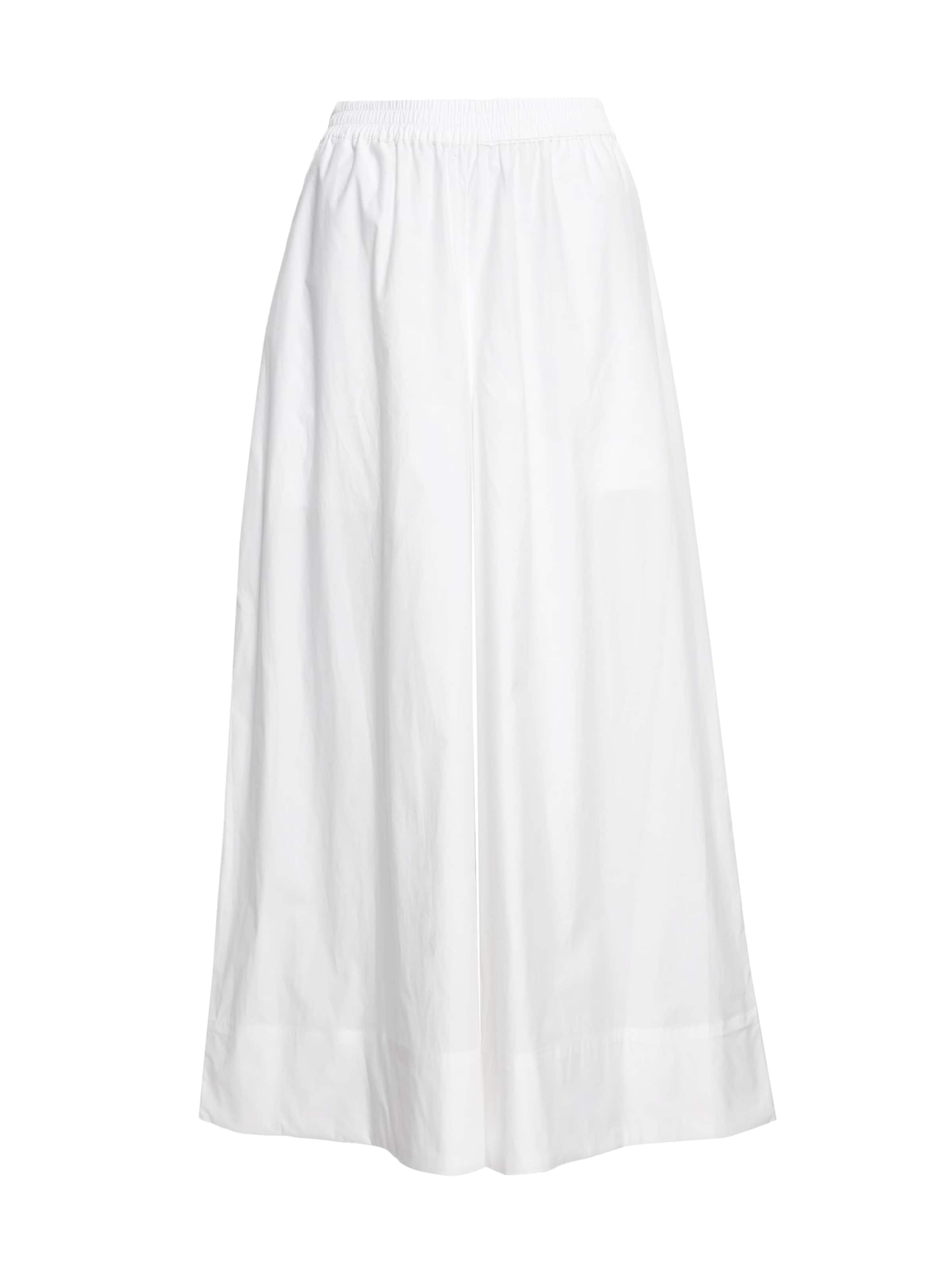 Wide leg Pantaloni di Marks & Spencer in bianco: frontale