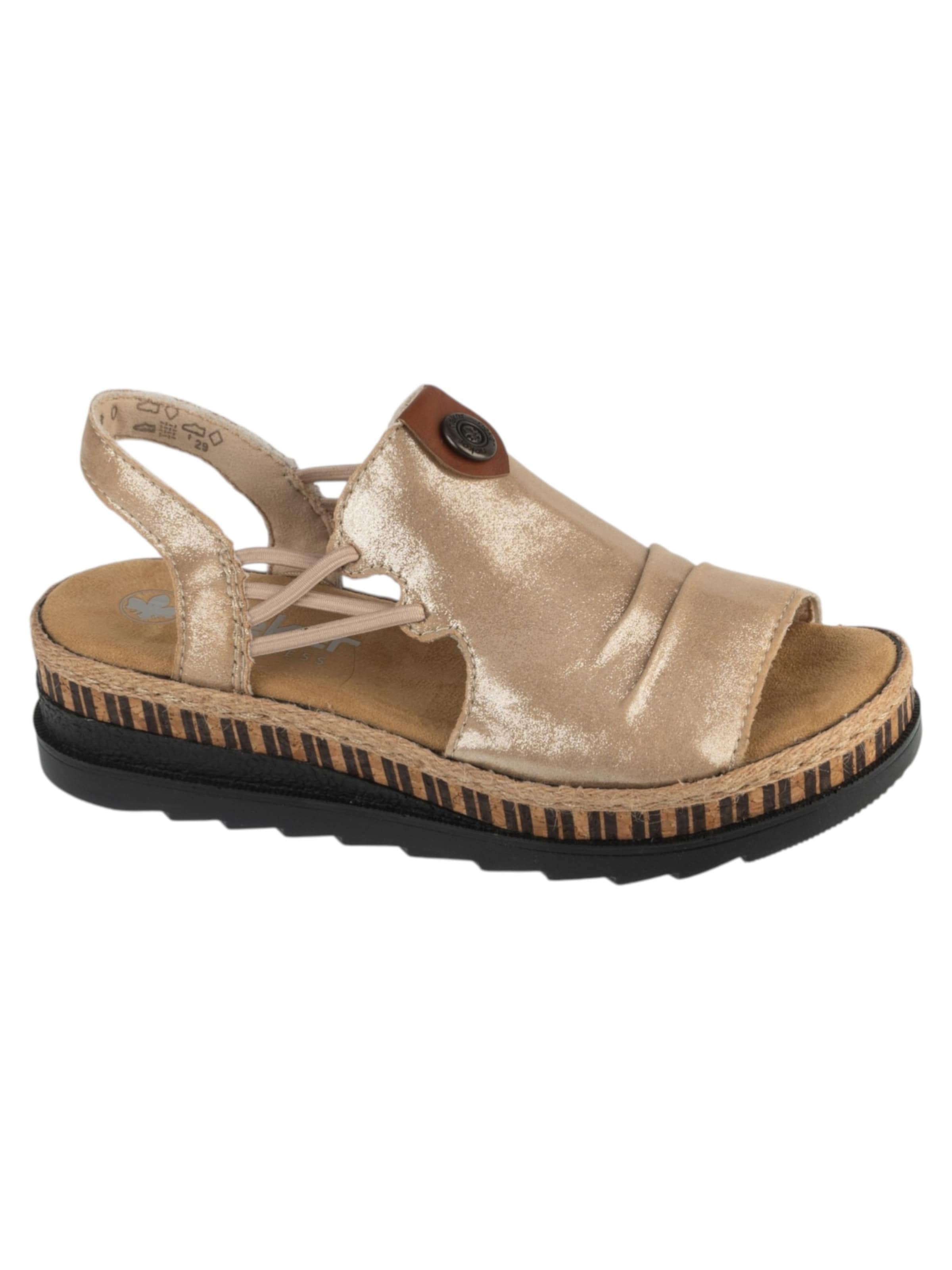 Rieker Sandaal in Beige: voorkant