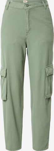 LEVI'S Klapptaskutega püksid, värv roheline: eest vaates