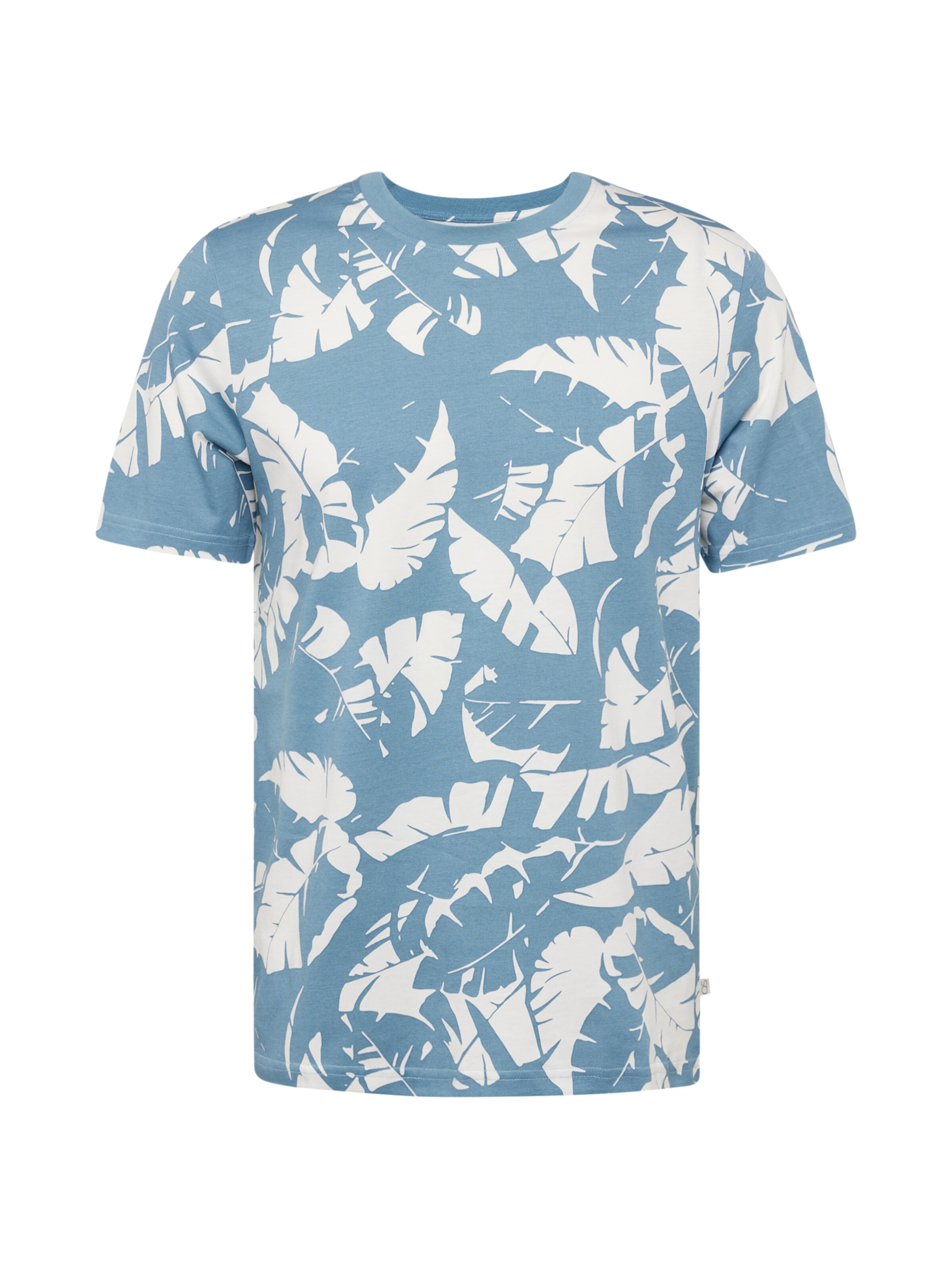 QS T-shirt i blå: framsida