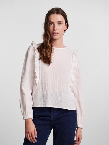 PIECES Blouse 'JACOBINE' in Wit: voorkant