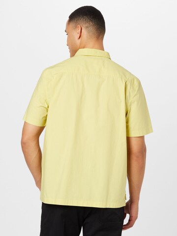 Calvin Klein Jeans Regular fit Button Up Shirt in Yellow