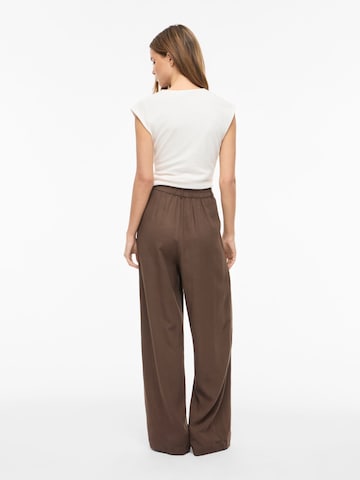 Wide Leg Pantalon 'VIWinnie' VILA en marron