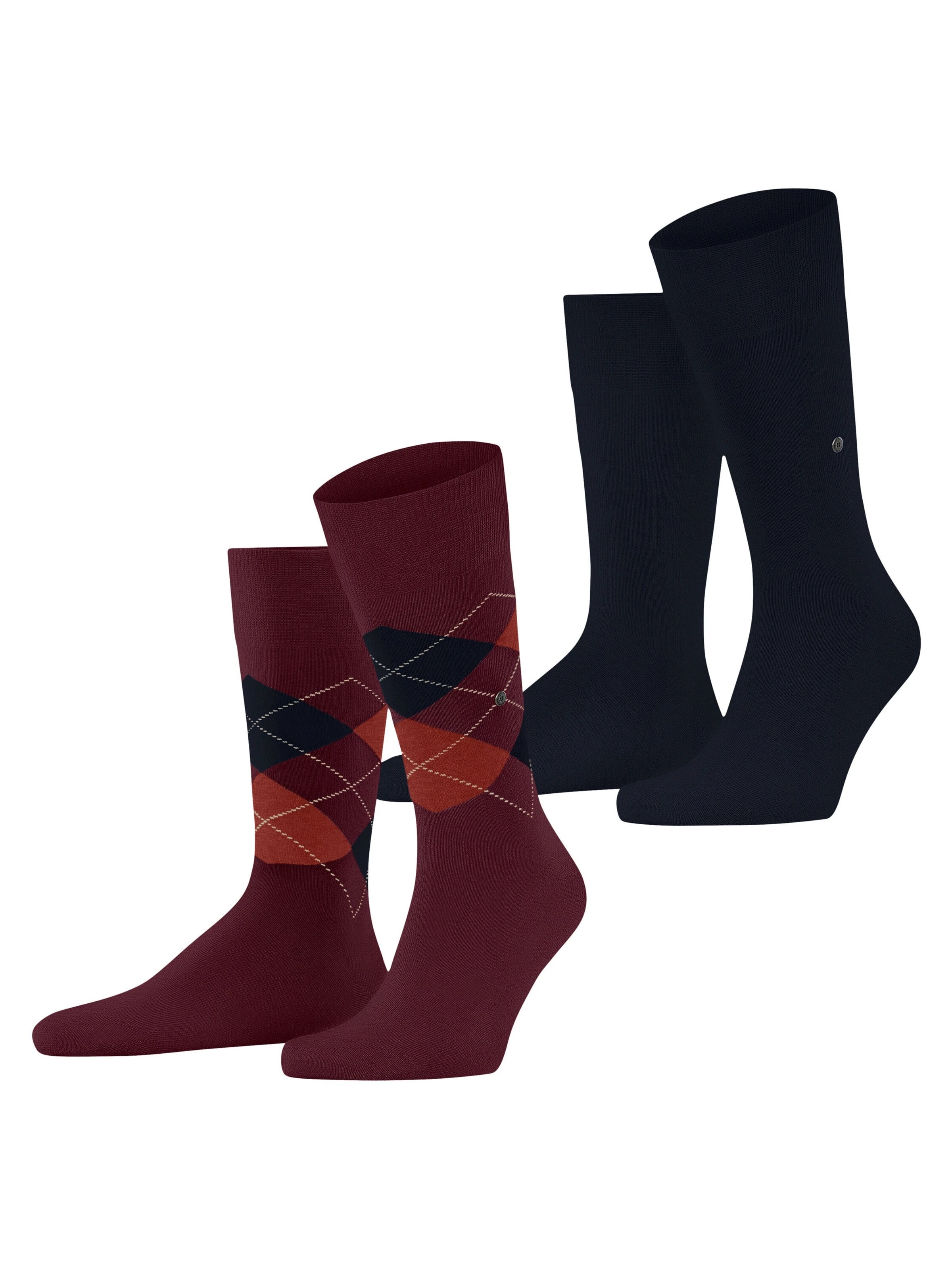 BURLINGTON Socken 'Everyday Argyle Mix 2-Pack'‌‌‌‌‌‌‌‌‌‌ in Lila: Vorderseite