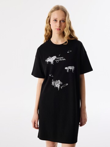 Twist Jurk in Zwart: voorkant