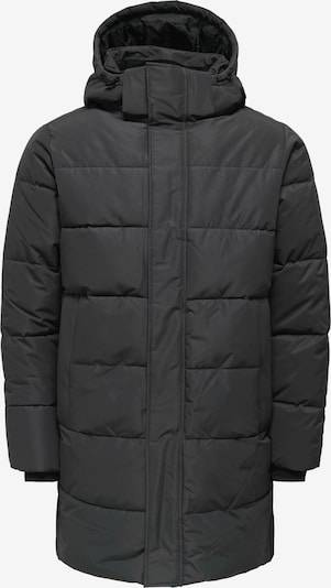 Only & Sons Pitkä talvitakki 'ONSCarl' värissä tummanharmaa, Tuotenäkymä