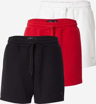 HOLLISTER Панталон в червено / черно / бяло, Преглед на продукта