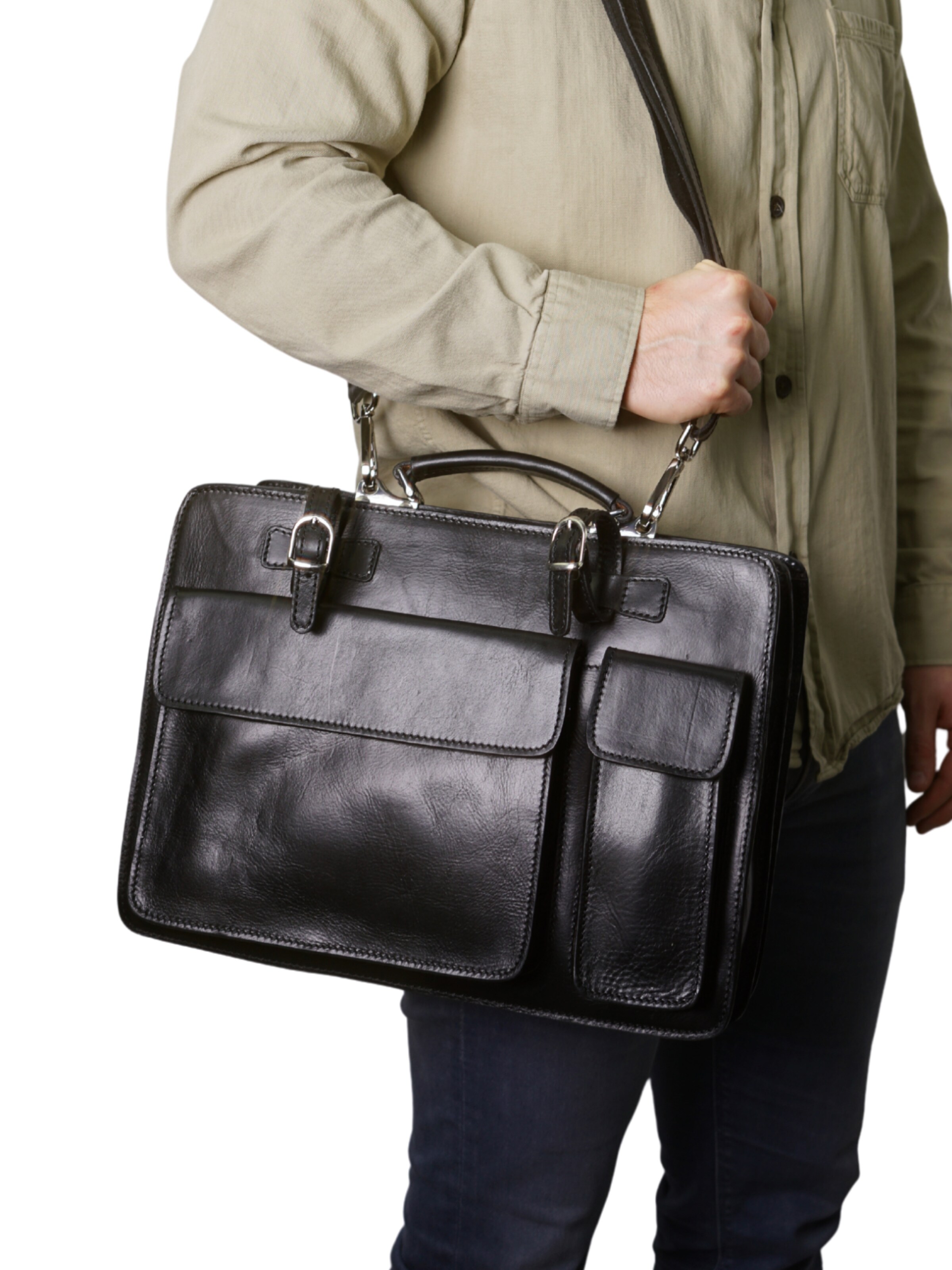 Mallette 'MARCO' lePelou en noir