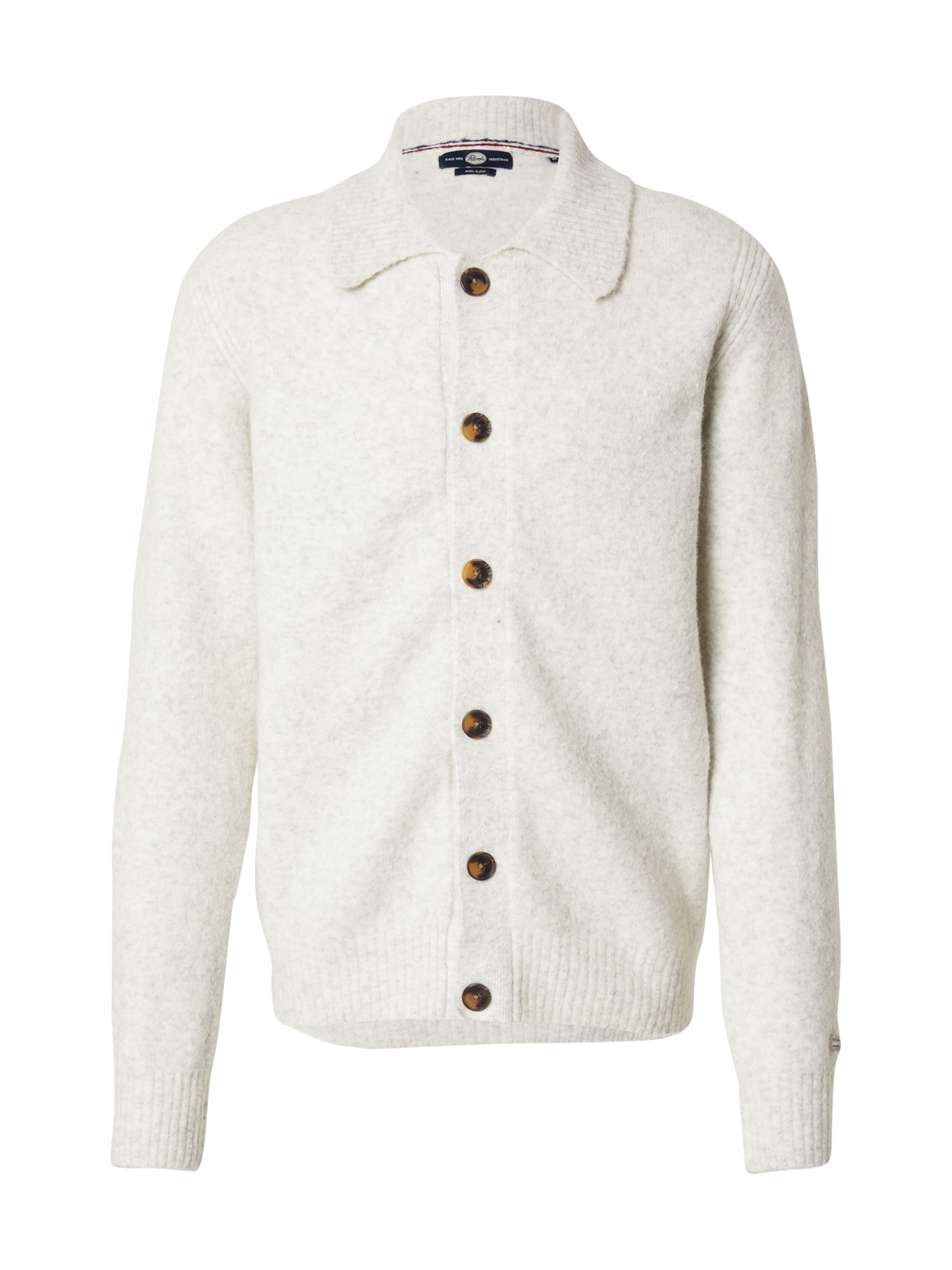 Petrol Industries Вязаная кофта в Бежевый: спереди