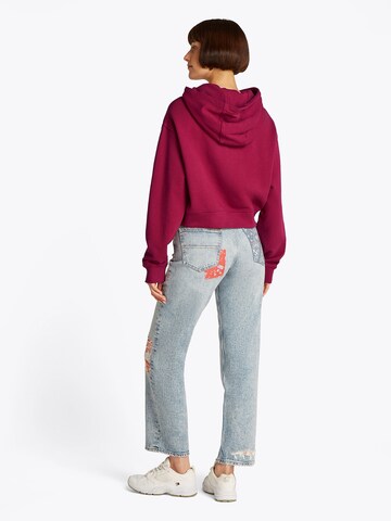 Tommy Jeans Mikina – červená