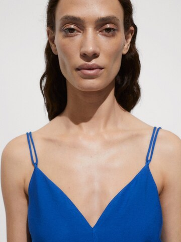 MANGO Jumpsuit 'Pinkie' i blå