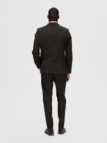 Coupe slim Veste de costume SELECTED en marron