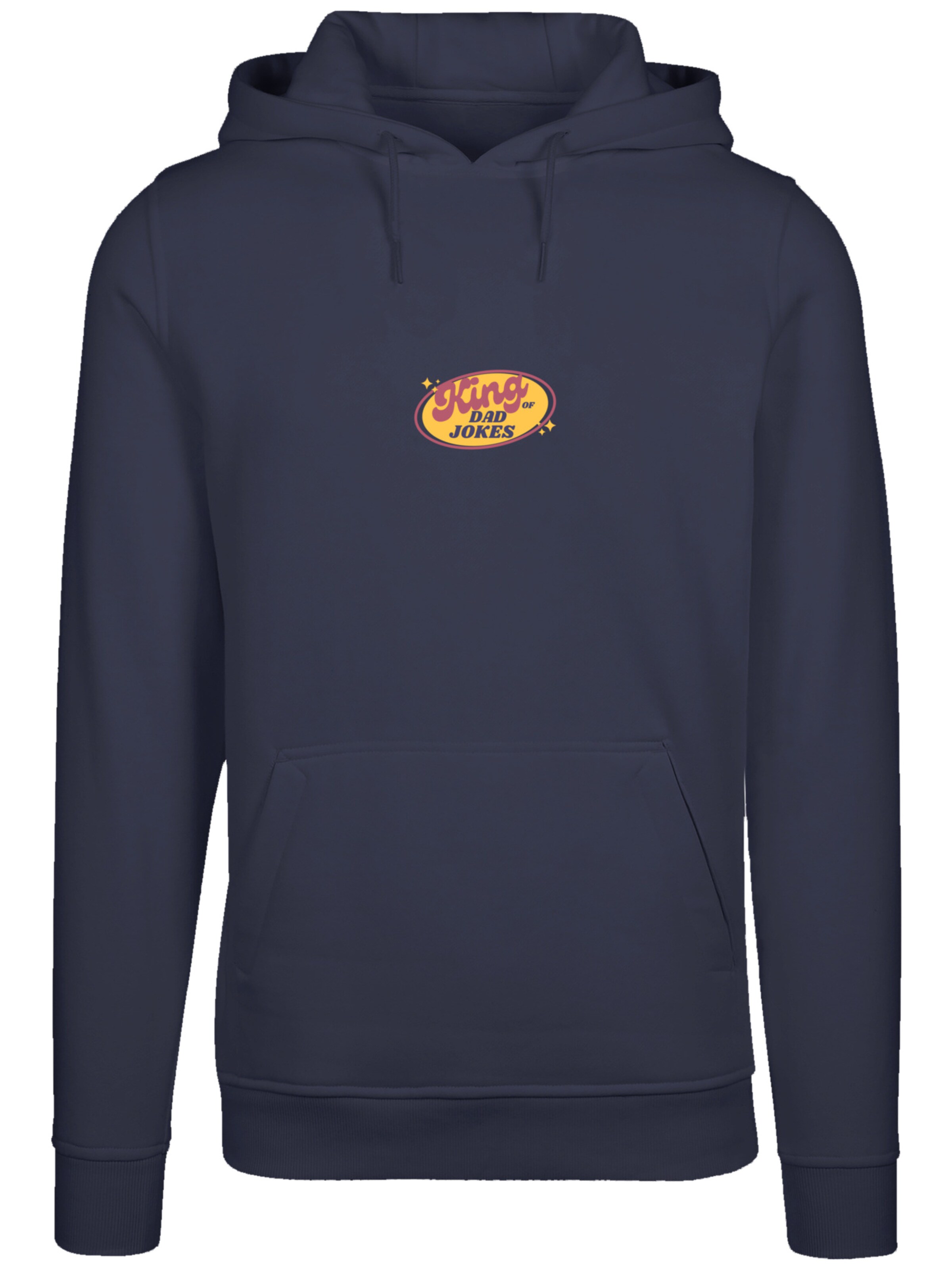 F4NT4STIC Sweatshirt 'King Of Dad Jokes Witziges Vatertagsmotiv' in Blauw: voorkant