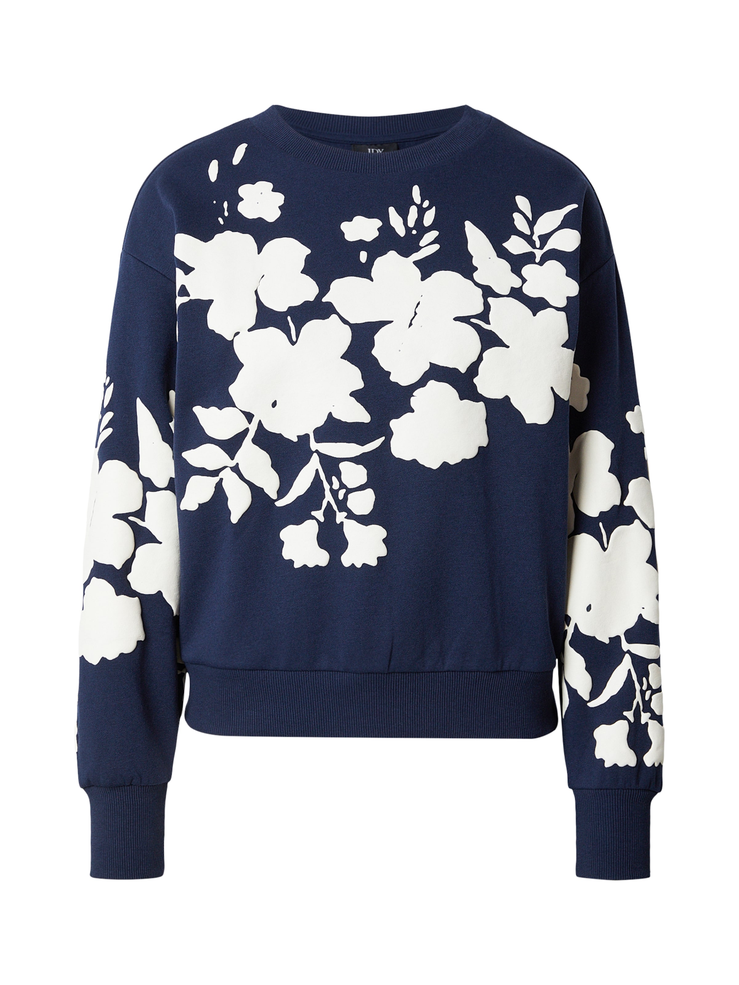 JDY Sweat-shirt 'JDYCOLUM' en crème / bleu marine, Vue avec produit