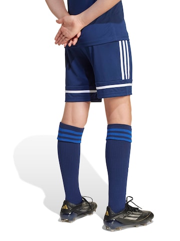 mėlyna ADIDAS PERFORMANCE Standartinis Sportinės kelnės 'Squadra 25'