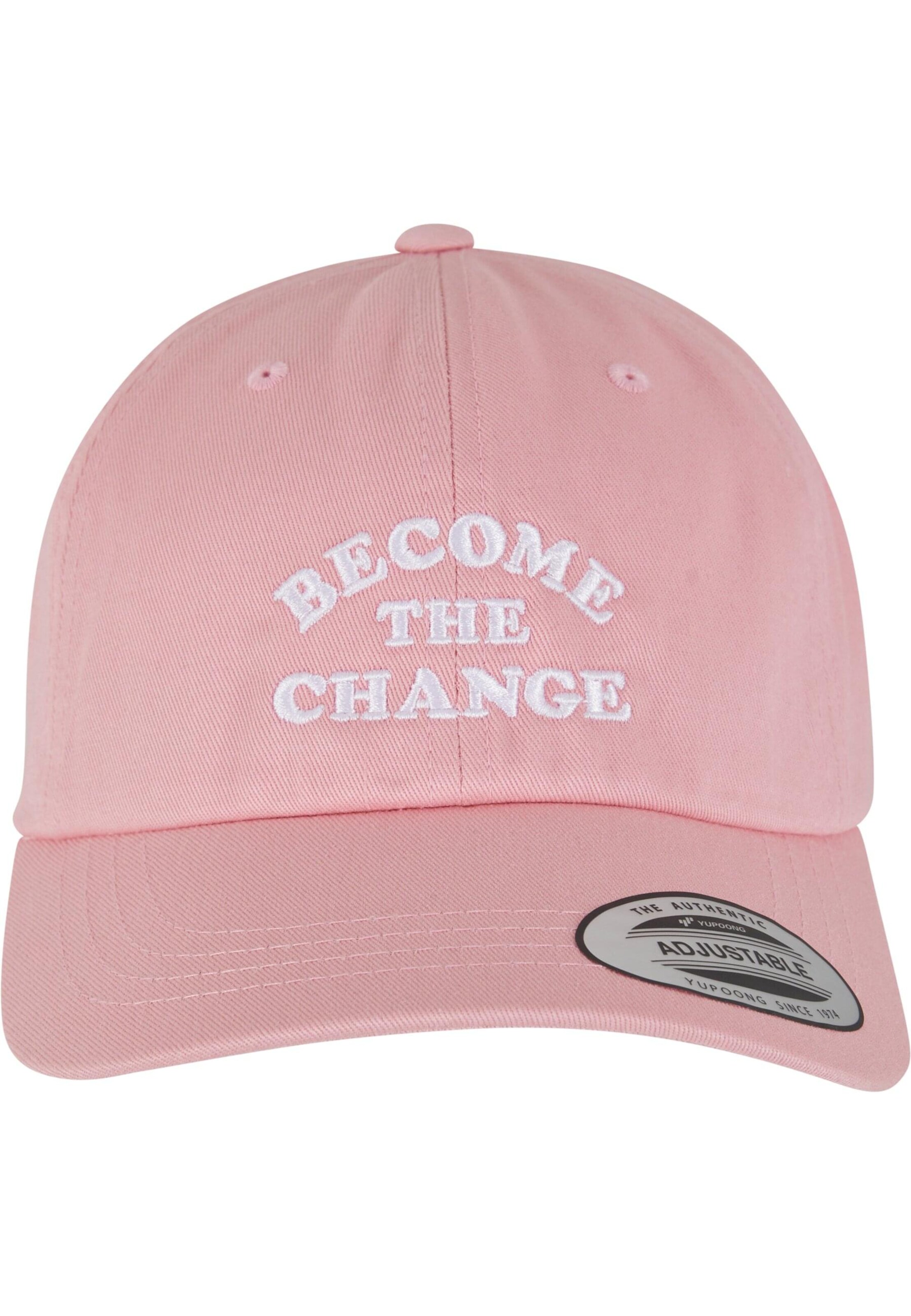 Mister Tee Кепка 'Become Change' в Ярко-розовый