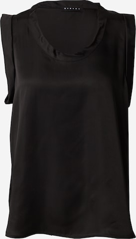 Camicia da donna di Sisley in nero: frontale