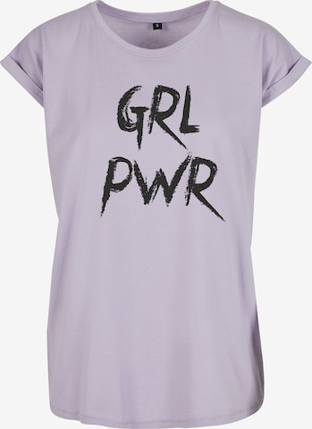 Merchcode Póló 'Grl Pwr' - lila: elől