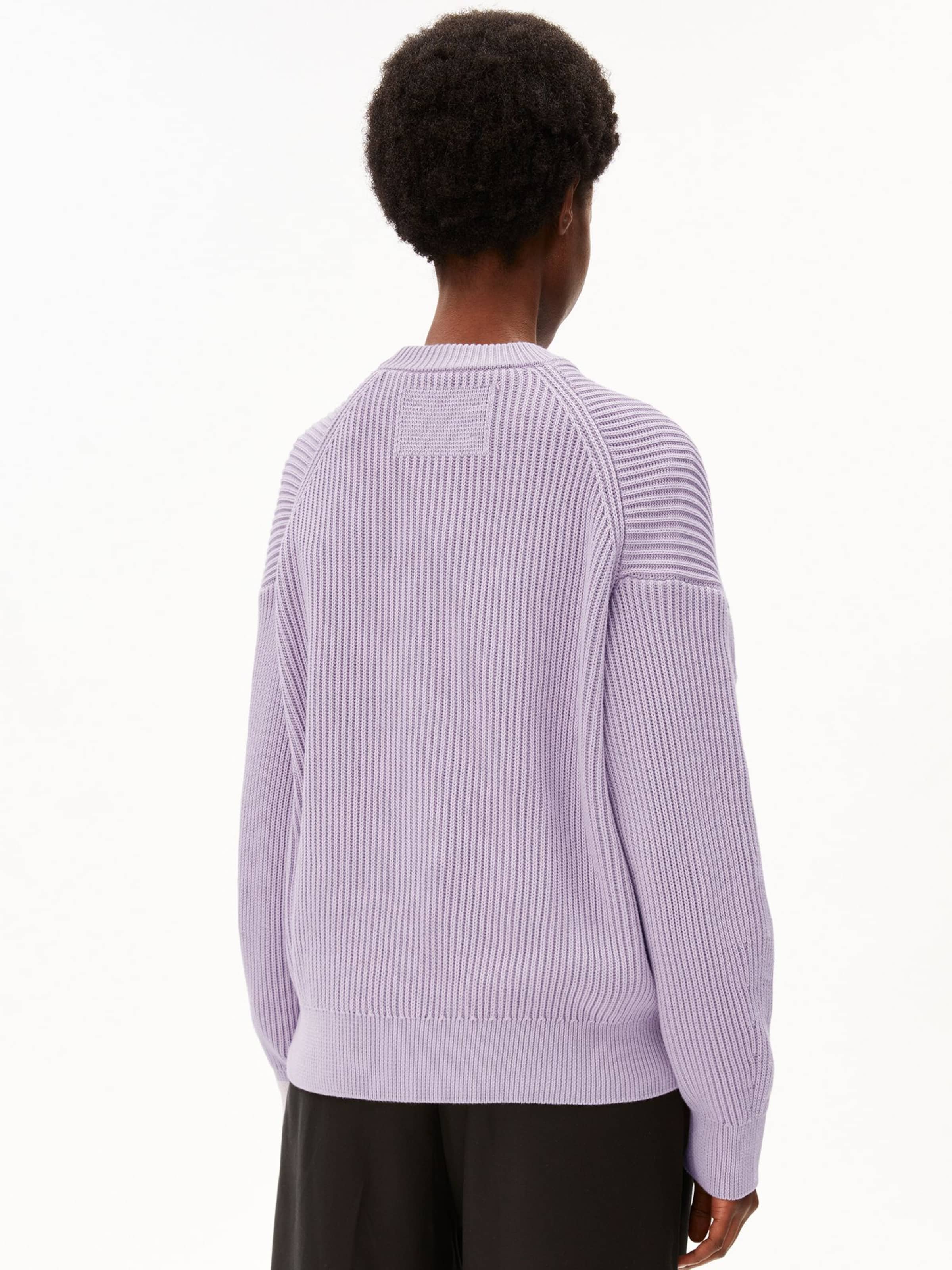 ARMEDANGELS Strickpullover VANISÉ RIB in Lila: Vorderseite