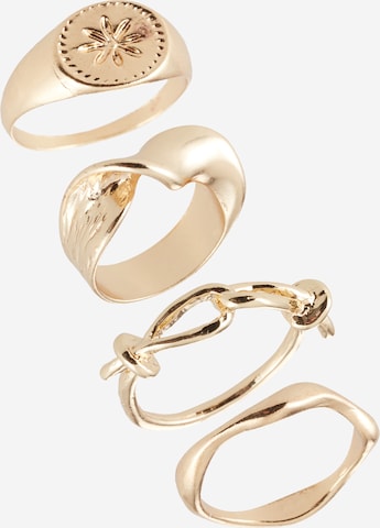 PIECES Ring in Gold: front