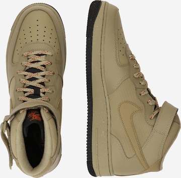 brūns Nike Sportswear Augstie brīvā laika apavi 'Air Force 1 Mid 07'