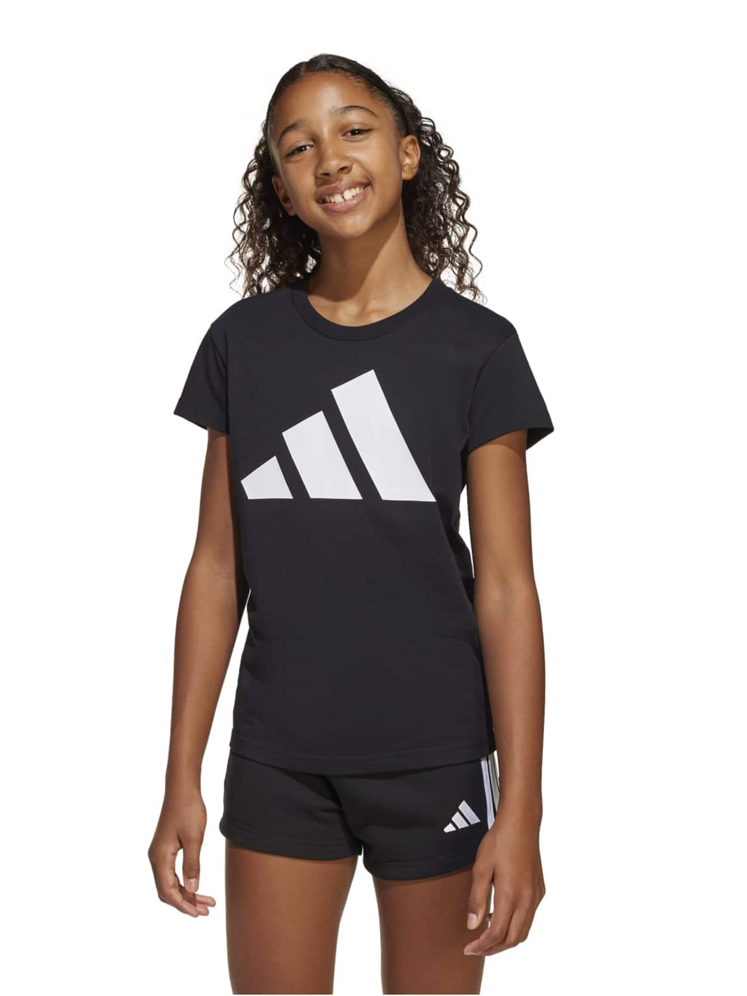 ADIDAS SPORTSWEAR - Camisa funcionais 'Bl 160' em preto: frente