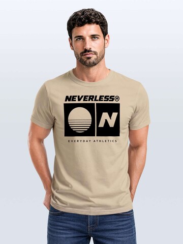 Neverless Shirt 'Sunset Sport Logo'‌‌‌‌‌‌‌‌‌ in Beige: Vorderseite