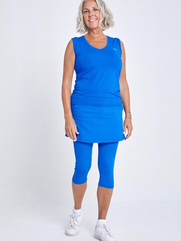 SPORTKIND Sporttop 'Loose Fit V-Neck' in Blauw