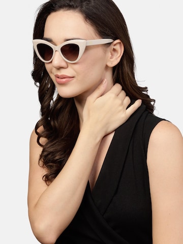 AVANT-GARDE PARIS Sonnenbrille 'Cat Eye Aegle' in Beige
