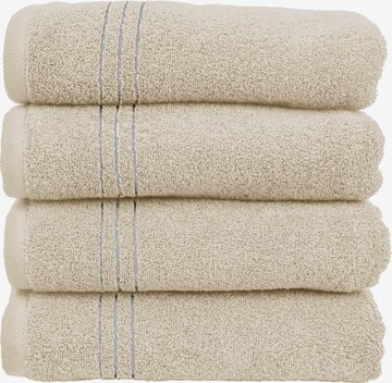 MY HOME Towel in Beige: front