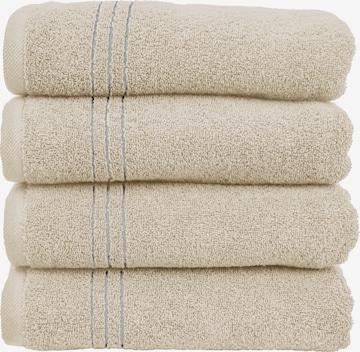 MY HOME Towel in Beige: front