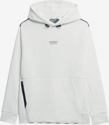 Sweat de sport Superdry en blanc : devant