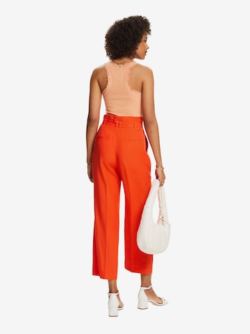 Regular Pantalon à pince ESPRIT en orange