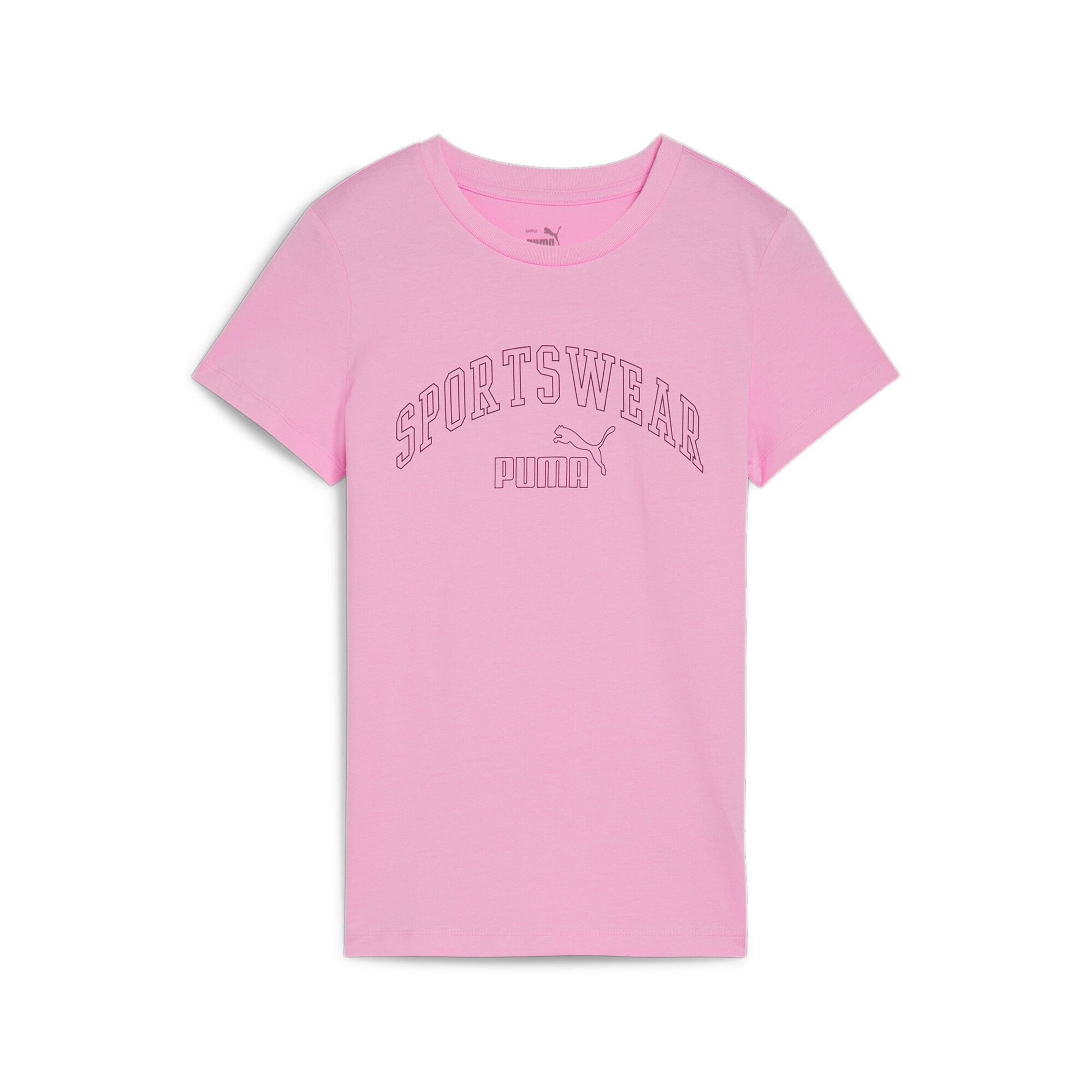 PUMA Performance Shirt 'Ess+' in Pink: front