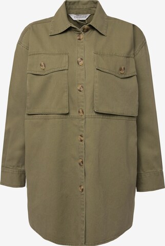 Studio Untold Between-Season Jacket in Green: front