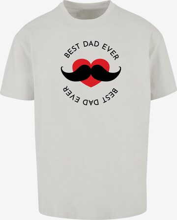Merchcode Shirt 'Fathers Day - Best dad' in Grey: front