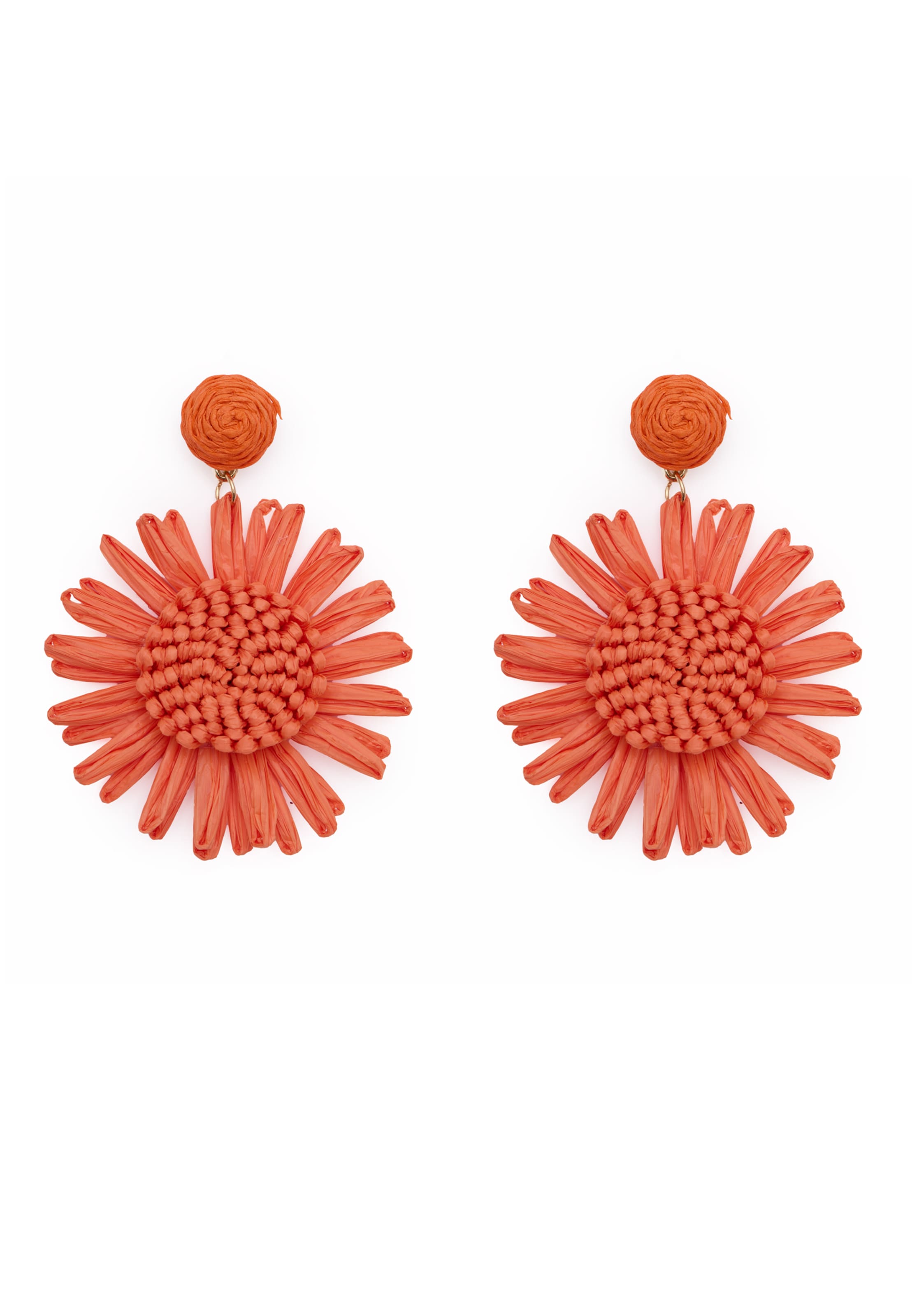 IZIA - Pendientes en naranja: frente