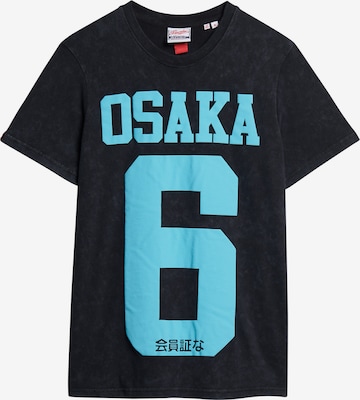 T-Shirt 'Osaka 6' Superdry en noir : devant