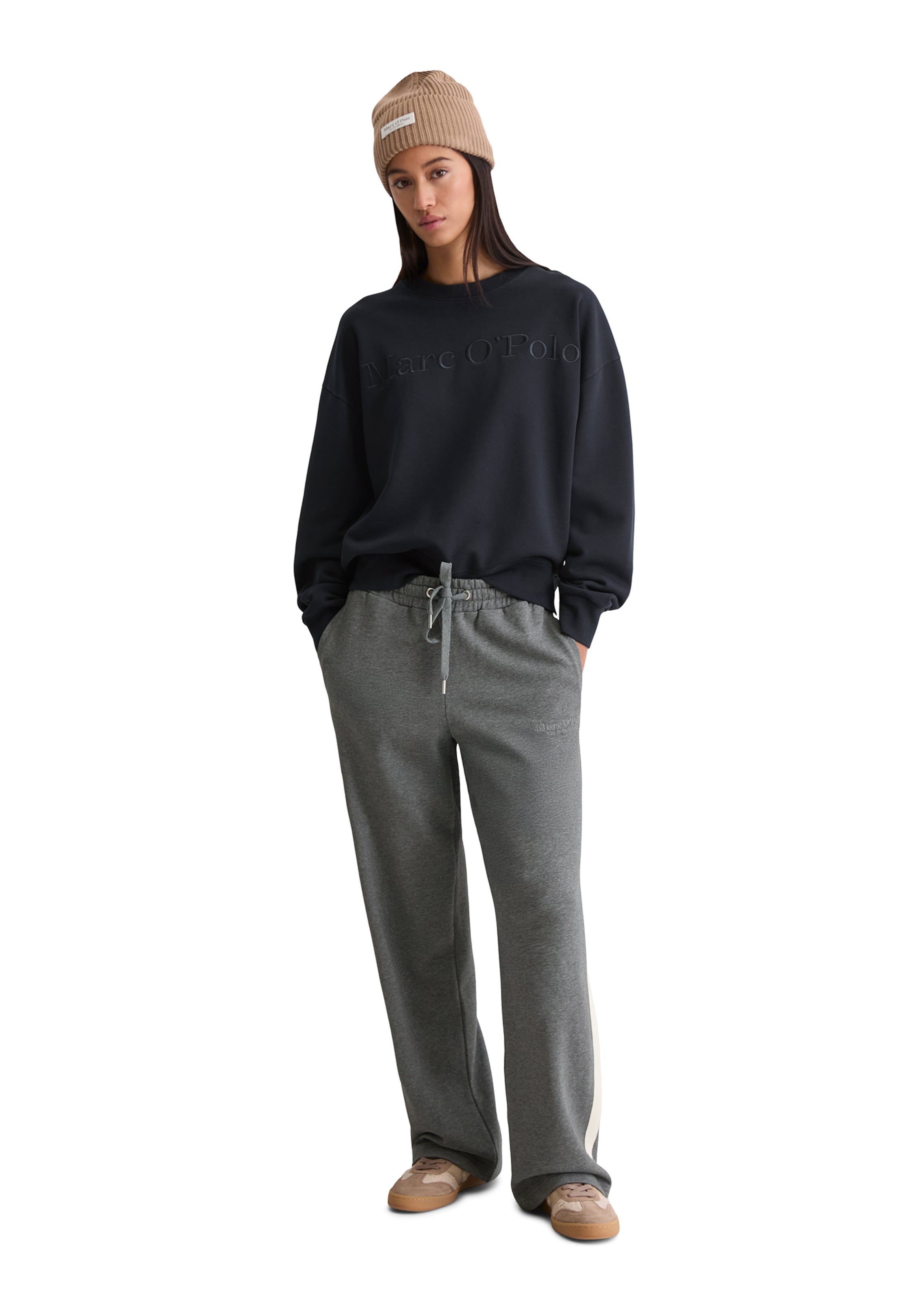 Marc O'Polo Loose fit Trousers in Grey